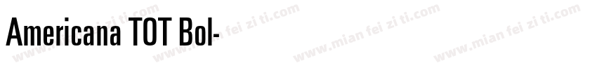 Americana TOT Bol字体转换